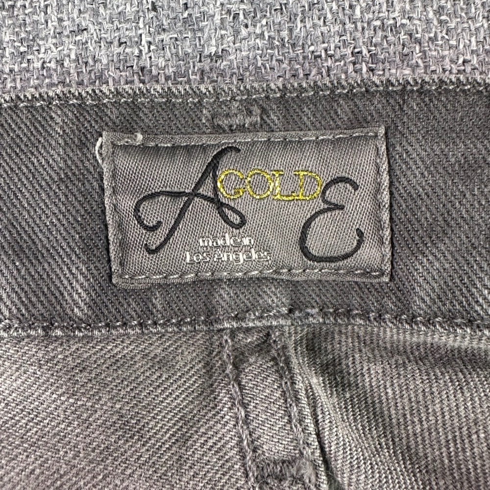 AGOLDE Jeans Women 29 Chloe Grey Distressed Skinny A001B-2002 USA Made - Picture 4 of 14